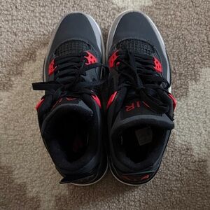 FAKE Jordan Black and Red High-Top Sneakers